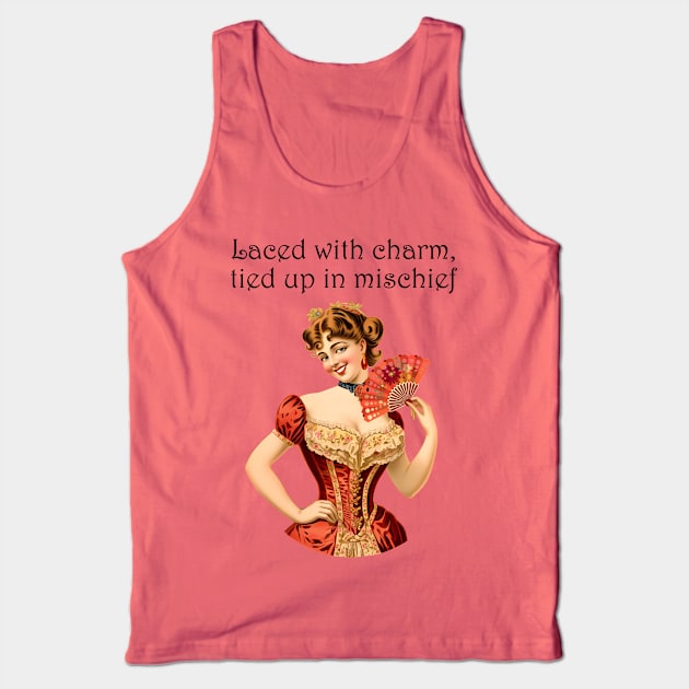 Laced with Charm: Mischief in the Making Tank Top by BalderdashBTQ